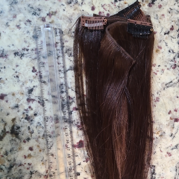 🆕️ 10 inch 4 pcs Clip in Hair Extensions 🌱  Ready to ship - Picture 2 of 4